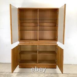 Scandinavian Modern Two-Piece Display Hutch From Nordic Furniture