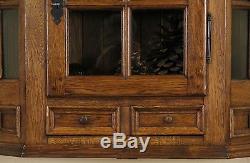 Scandinavian Oak 1920's Hanging or Countertop Cupboard Display Cabinet