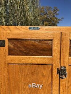 Sellers Hoosier Oak Kitchen Cabinet