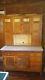 Sellers Hoosier Oak Kitchen Cabinet 1920-1930s With Menu & Shopping Inserts