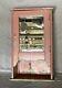 Shabby Antique Oak Medicine Cabinet Beveled Mirror Pink Cottage Chic Vtg 164-22e