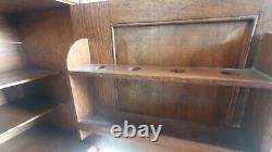 Shapland & Petter of Barnstaple ARTS & CRAFTS Smoking & Pipe Wall Cabinet