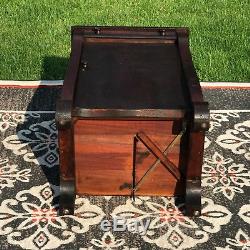 Sheet Music Storage Cabinet Stand Cantilever Shelves Antique 1904 Piano Organ