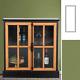 Sideboard Buffet Cabinet With Glass Door Display Cabinet Accent Storage Cabinet