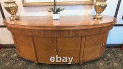 Solid Wood Cabinet With Glass Top 1970's In Really Good Condition, Very Nice