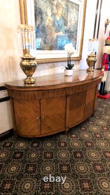 Solid Wood Cabinet With Glass Top 1970's In Really Good Condition, Very Nice