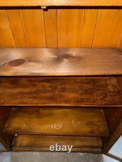 Solid Wood China Cabinet / Hutch In Great Shape