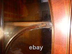 Southampton Mahogany Breakfront Desk & Glass Door Bookcase or China Cabinet