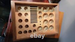 Specimen TEAK Apothecary Cabinet Hardware parts Dental 2 Drawers, Wood MCM