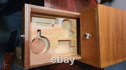 Specimen TEAK Apothecary Cabinet Hardware parts Dental 2 Drawers, Wood MCM