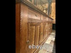 Spectacular Antique (complete) Quarter Sawn Oak Front And Back Bar