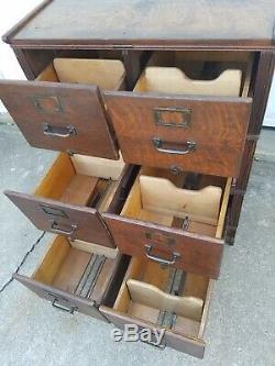 Stacking oak antique file cabinet. Yawman & Erbe Co. Vtg. Early 1900s ORIGINAL