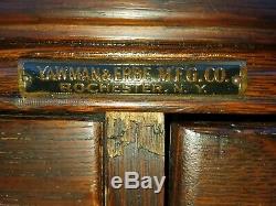 Stacking oak antique file cabinet. Yawman & Erbe Co. Vtg. Early 1900s ORIGINAL