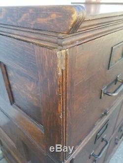 Stacking oak antique file cabinet. Yawman & Erbe Co. Vtg. Early 1900s ORIGINAL