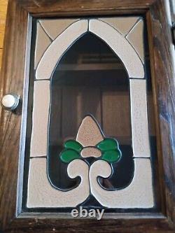 Stain glass Cupboard. Hanging Cupboard With Glass Door. Very Beautiful