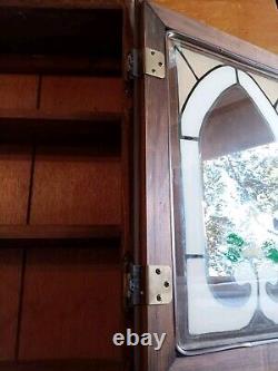 Stain glass Cupboard. Hanging Cupboard With Glass Door. Very Beautiful