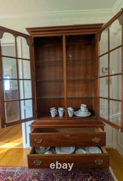 Statton Trutype Americana Cherry China Display Buffet