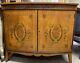 Stunning Adams Style Hand Painted Demilune Cabinet (with Key) Wellington Hall