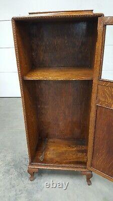 Stunning Antique Oak Display Cabinet Truly One of a Kind