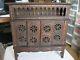 Stunning Antique/vintage Totally Hand Carved Small Wood Cabinet