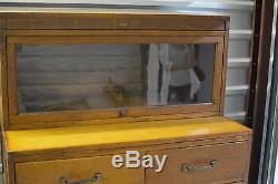 Stunning Globe Wernike Filing Cabinet, Drawers and Glass Book Shelf, RARE PIECE