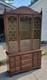Stunning Vintage 2 Pc. Maple China Cabinet Buffet Hutch