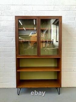 Stunning Vintage G Plan Hairpin Teak Shelving Bookcase. Retro Mid Century