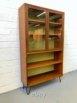 Stunning Vintage G Plan Hairpin Teak Shelving Bookcase. Retro Mid Century