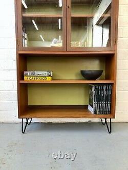 Stunning Vintage G Plan Hairpin Teak Shelving Bookcase. Retro Mid Century