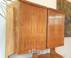 Superb Vintage Mid Century Italian Design Oak Cabinet Drinks Ex Con / Delivery