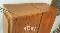 Superb Vintage Mid Century Italian Design Oak Cabinet Drinks Ex Con / Delivery