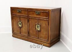 THOMASVILLE Mystique Collection Burl Walnut Asian Console Cabinet