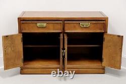 THOMASVILLE Mystique Collection Burl Walnut Asian Console Cabinet