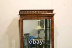 Tall Mahogany Display Cabinet, Chippendale Style