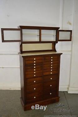 The American Cabinet Co. Antique Mahogany Restored Dental Cabinet