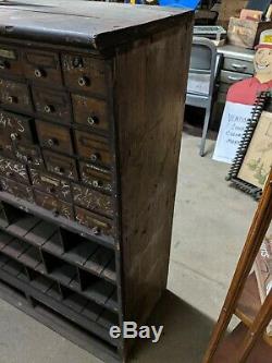 The Cleveland Store Fixture Co Apothecary Nut And Bolt Cabinet Desk Multi Drawer