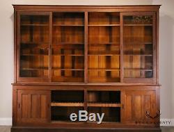 The Sun MFG. Co. Antique Oak General Display Cabinet Back Bar