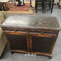 Theodore alexander regency style cabinet Metal & Wood. Cast Iron Claw Feet