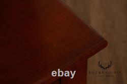 Tiger Maple Custom Step Back Hutch With Upper Open Shelving