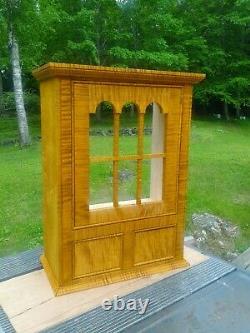 Tiger Maple Hanging Cupboard Inspired from 1665 Olde York Maine (New) Large