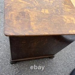 Tiger Oak Record Music antique Cabinet