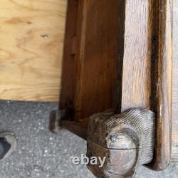 Tiger Oak Record Music antique Cabinet