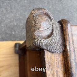 Tiger Oak Record Music antique Cabinet