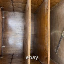 Tiger Oak Record Music antique Cabinet