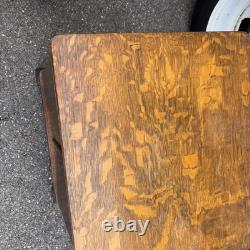 Tiger Oak Record Music antique Cabinet