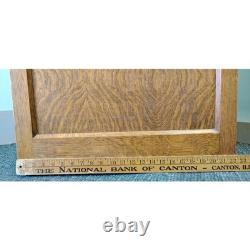 Tiger Oak Sewing Machine Cabinet Empty Antique Wood Workstation Side Table Flip