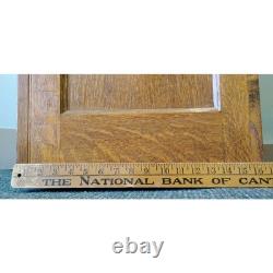 Tiger Oak Sewing Machine Cabinet Empty Antique Wood Workstation Side Table Flip