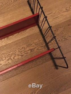 Tomado String Vintage Wall Shelf Unit Midcentury Industrial Red White Black 1950