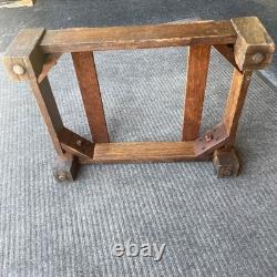 Traditional Antique Oak Stacking Office Library File Cabinet BASE Feet Legs etc
