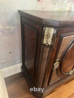 Traditional Decorative Accent Cabinet Solid Wood 36 H x 20 D x 46 W